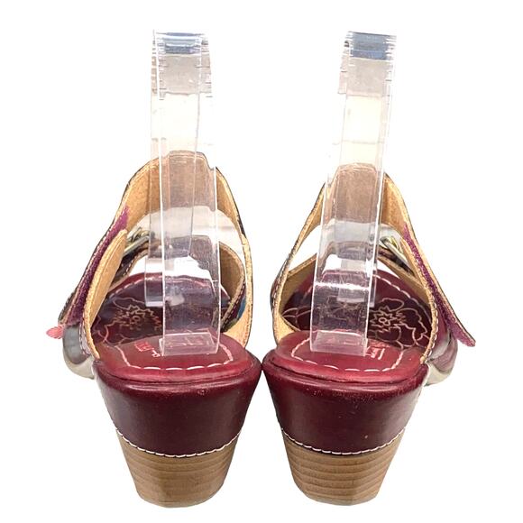 L'artiste X Spring Step Women's Cabernet Maroon Slip On Sandal Size 38 US 7.5/8 - Picture 8 of 12